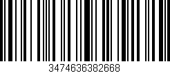 Código de barras (EAN, GTIN, SKU, ISBN): '3474636382668'