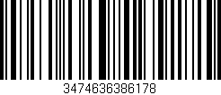 Código de barras (EAN, GTIN, SKU, ISBN): '3474636386178'