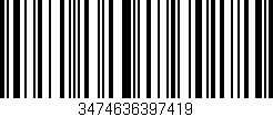 Código de barras (EAN, GTIN, SKU, ISBN): '3474636397419'