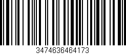 Código de barras (EAN, GTIN, SKU, ISBN): '3474636464173'
