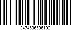 Código de barras (EAN, GTIN, SKU, ISBN): '3474636506132'