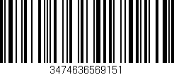 Código de barras (EAN, GTIN, SKU, ISBN): '3474636569151'