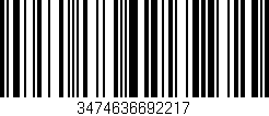 Código de barras (EAN, GTIN, SKU, ISBN): '3474636692217'