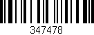 Código de barras (EAN, GTIN, SKU, ISBN): '347478'