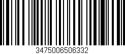 Código de barras (EAN, GTIN, SKU, ISBN): '3475006506332'