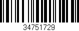 Código de barras (EAN, GTIN, SKU, ISBN): '34751729'