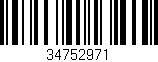 Código de barras (EAN, GTIN, SKU, ISBN): '34752971'