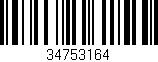 Código de barras (EAN, GTIN, SKU, ISBN): '34753164'