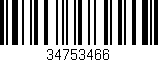 Código de barras (EAN, GTIN, SKU, ISBN): '34753466'