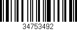 Código de barras (EAN, GTIN, SKU, ISBN): '34753492'