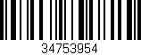 Código de barras (EAN, GTIN, SKU, ISBN): '34753954'