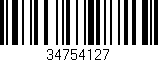 Código de barras (EAN, GTIN, SKU, ISBN): '34754127'