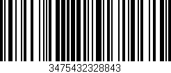 Código de barras (EAN, GTIN, SKU, ISBN): '3475432328843'