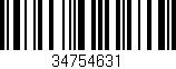 Código de barras (EAN, GTIN, SKU, ISBN): '34754631'
