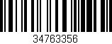 Código de barras (EAN, GTIN, SKU, ISBN): '34763356'
