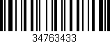 Código de barras (EAN, GTIN, SKU, ISBN): '34763433'