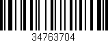 Código de barras (EAN, GTIN, SKU, ISBN): '34763704'
