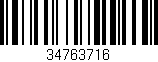 Código de barras (EAN, GTIN, SKU, ISBN): '34763716'