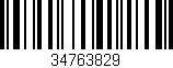 Código de barras (EAN, GTIN, SKU, ISBN): '34763829'