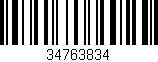 Código de barras (EAN, GTIN, SKU, ISBN): '34763834'