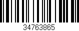 Código de barras (EAN, GTIN, SKU, ISBN): '34763865'
