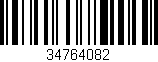Código de barras (EAN, GTIN, SKU, ISBN): '34764082'