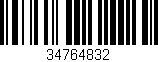 Código de barras (EAN, GTIN, SKU, ISBN): '34764832'