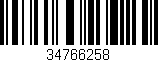 Código de barras (EAN, GTIN, SKU, ISBN): '34766258'