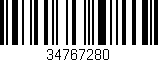 Código de barras (EAN, GTIN, SKU, ISBN): '34767280'