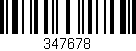 Código de barras (EAN, GTIN, SKU, ISBN): '347678'