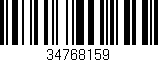 Código de barras (EAN, GTIN, SKU, ISBN): '34768159'