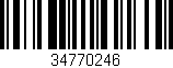 Código de barras (EAN, GTIN, SKU, ISBN): '34770246'