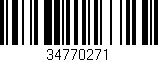 Código de barras (EAN, GTIN, SKU, ISBN): '34770271'