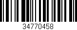 Código de barras (EAN, GTIN, SKU, ISBN): '34770458'