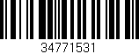 Código de barras (EAN, GTIN, SKU, ISBN): '34771531'