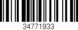 Código de barras (EAN, GTIN, SKU, ISBN): '34771933'