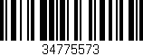 Código de barras (EAN, GTIN, SKU, ISBN): '34775573'
