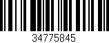Código de barras (EAN, GTIN, SKU, ISBN): '34775845'