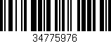 Código de barras (EAN, GTIN, SKU, ISBN): '34775976'
