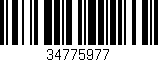 Código de barras (EAN, GTIN, SKU, ISBN): '34775977'