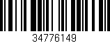 Código de barras (EAN, GTIN, SKU, ISBN): '34776149'
