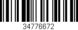 Código de barras (EAN, GTIN, SKU, ISBN): '34776672'