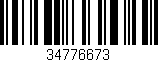Código de barras (EAN, GTIN, SKU, ISBN): '34776673'