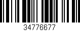 Código de barras (EAN, GTIN, SKU, ISBN): '34776677'