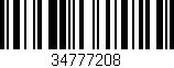 Código de barras (EAN, GTIN, SKU, ISBN): '34777208'