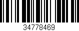 Código de barras (EAN, GTIN, SKU, ISBN): '34778469'