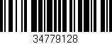 Código de barras (EAN, GTIN, SKU, ISBN): '34779128'
