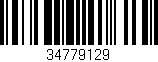 Código de barras (EAN, GTIN, SKU, ISBN): '34779129'