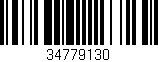 Código de barras (EAN, GTIN, SKU, ISBN): '34779130'