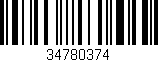 Código de barras (EAN, GTIN, SKU, ISBN): '34780374'